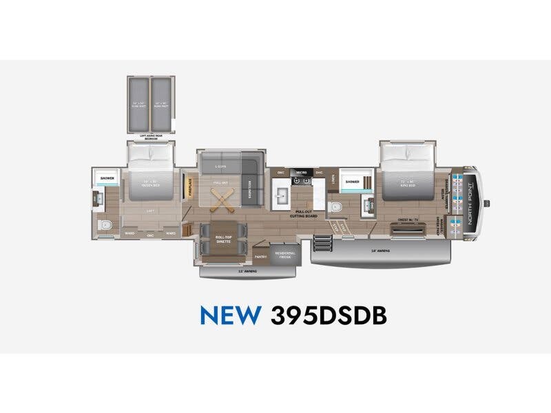 New 2027 Jayco North Point 395 DSDB available in Souderton, Pennsylvania