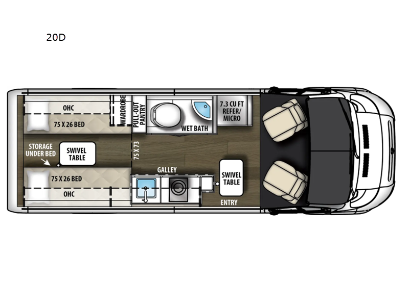 New 2027 Coachmen Nova 20D Li3 available in Souderton, Pennsylvania