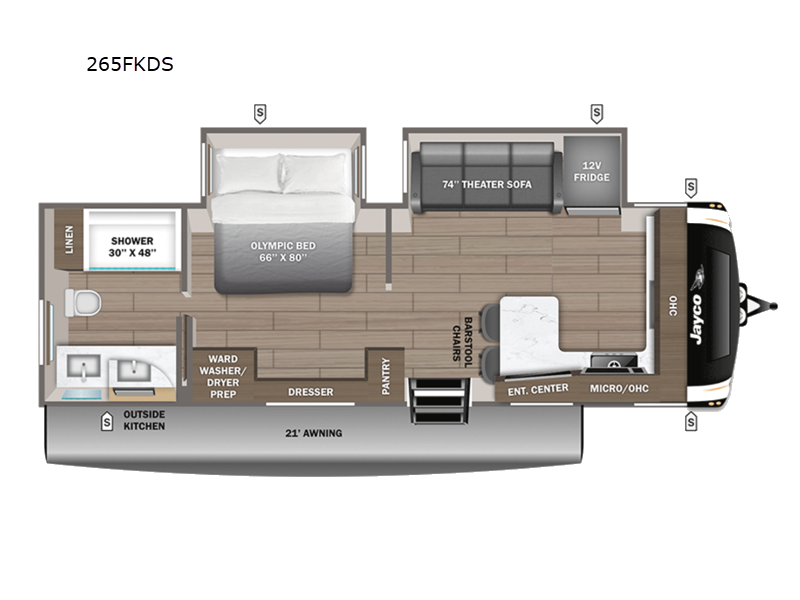 New 2027 Jayco Eagle HT 265FKDS available in Souderton, Pennsylvania