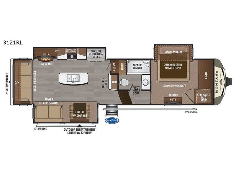 Used 2018 Keystone Montana 3121RL available in Souderton, Pennsylvania