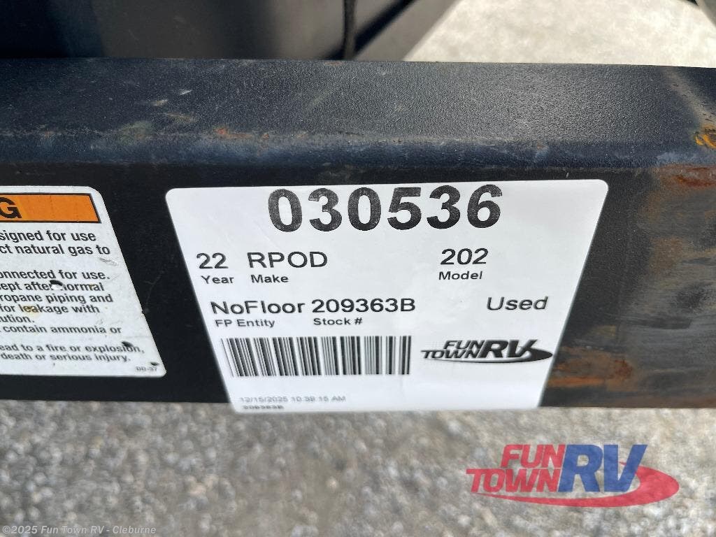 Used 2022 Forest River  R Pod RP-202 available in Cleburne, Texas