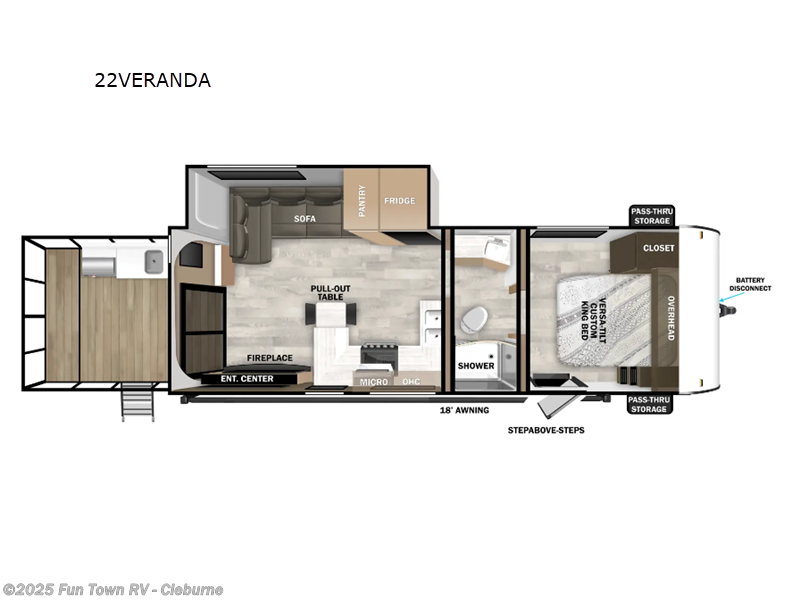 New 2025 Forest River Wildwood X-Lite 22VERANDA available in Cleburne, Texas