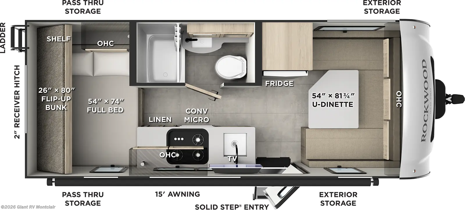New 2026 Forest River Rockwood Geo Pro G19DBH available in Montclair, California