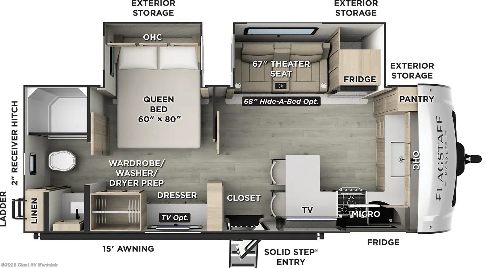 New 2026 Forest River Rockwood Mini Lite 2523MBR available in Montclair, California