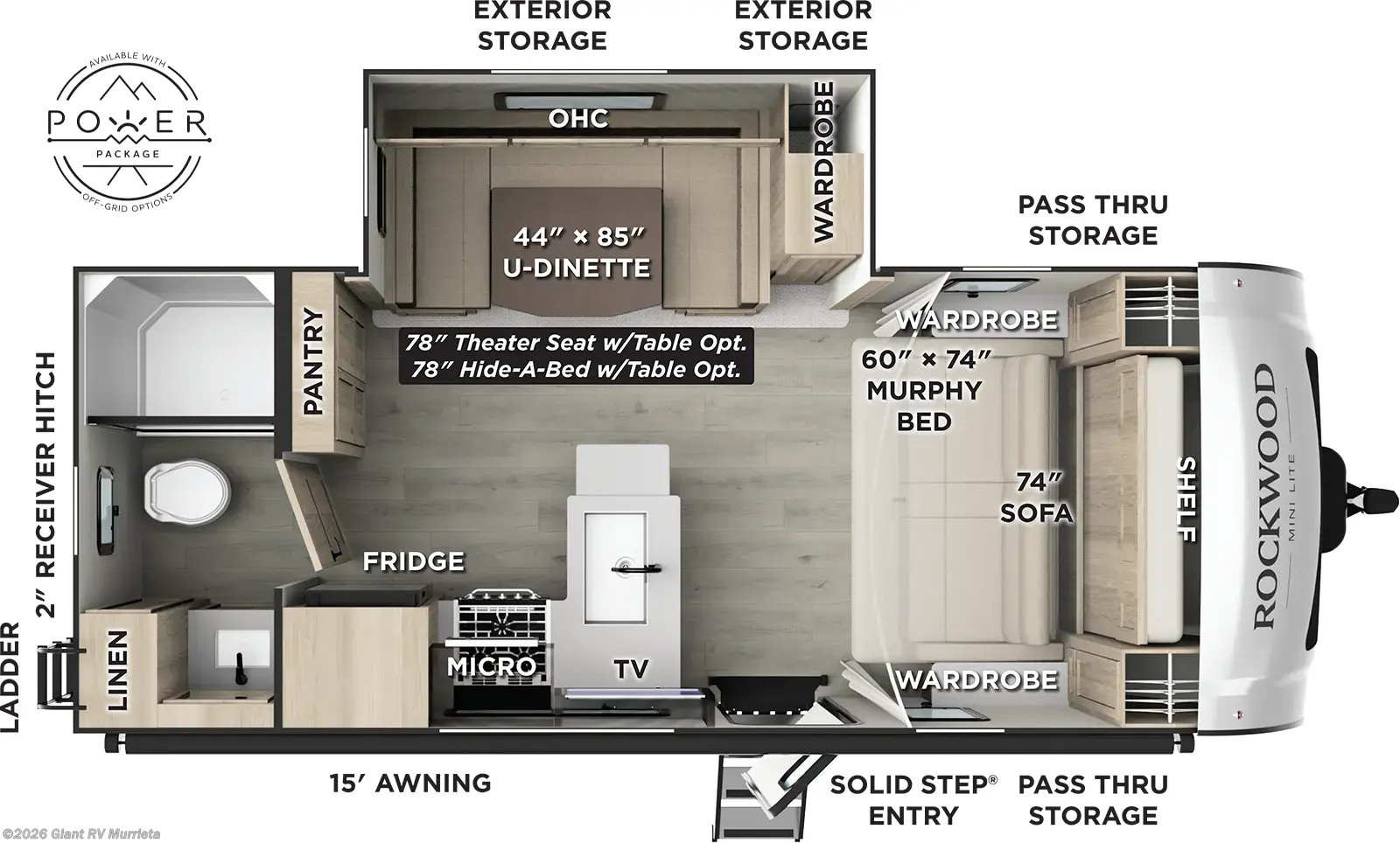 New 2026 Forest River Rockwood Mini Lite 2214S available in Murrieta, California