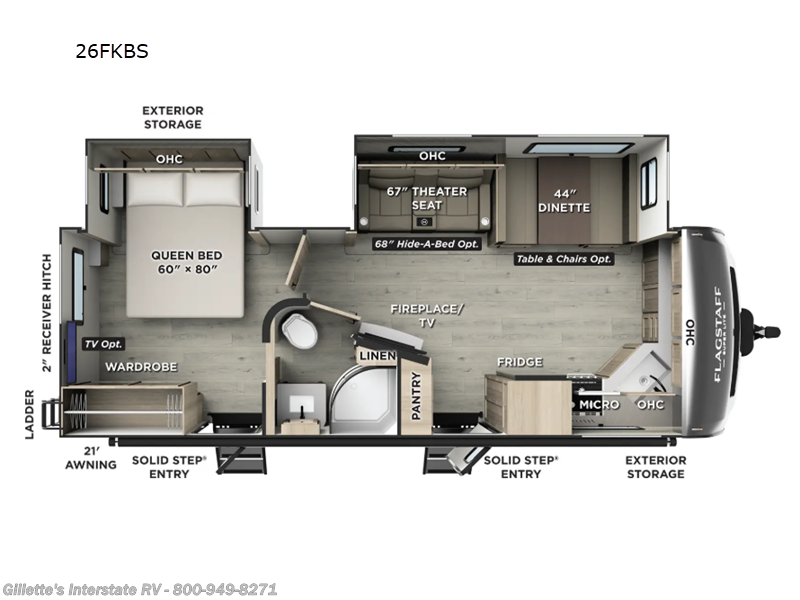 New 2026 Forest River Flagstaff Super Lite 26FKBS available in Haslett, Michigan