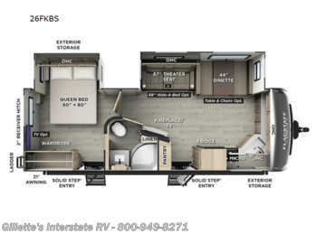 New 2026 Forest River Flagstaff Super Lite 26FKBS available in Haslett, Michigan