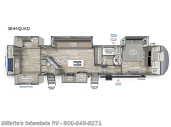 New 2026 Forest River Sandpiper 3844QUAD available in Haslett, Michigan