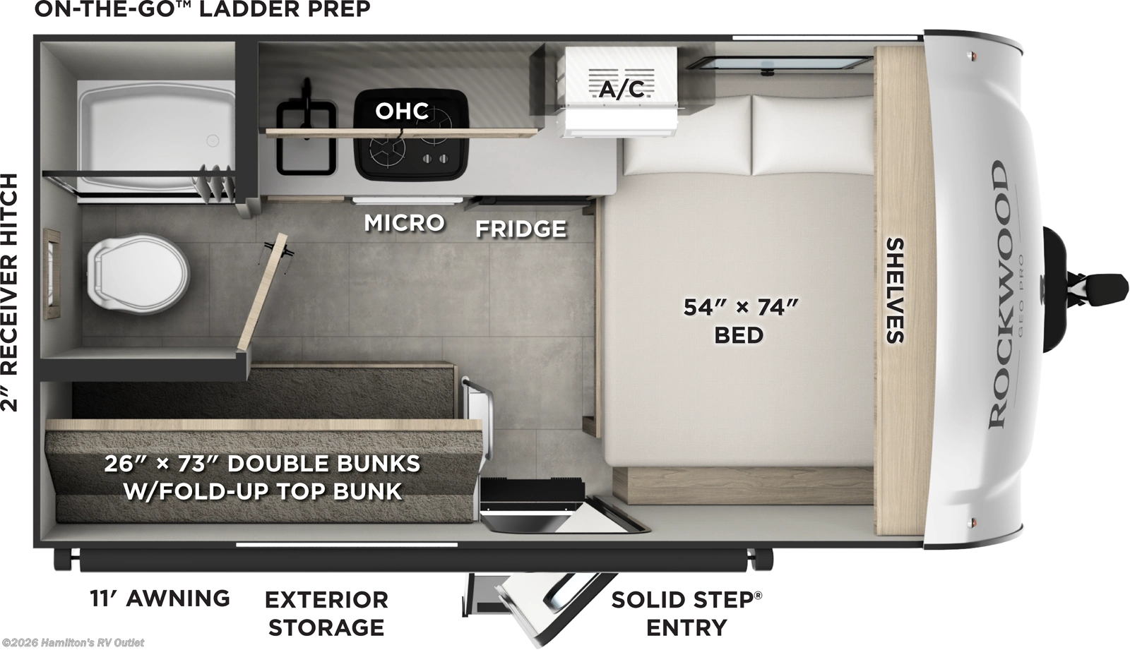 New 2026 Forest River Rockwood Geo Pro G13LE available in Saginaw, Michigan