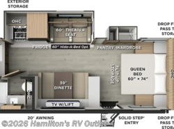 New 2026 Forest River Rockwood Mini Lite 2522FB available in Saginaw, Michigan