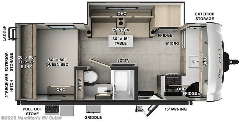 New 2025 Forest River Rockwood Geo Pro G20FK available in Saginaw, Michigan