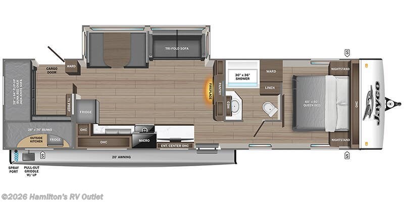 New 2026  Jayco Jay Feather 29QBH by Jayco from Hamilton's RV Outlet in Saginaw, MI