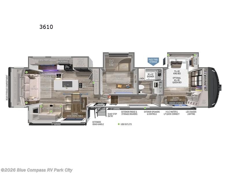 New 2027 Brinkley RV Model Z 3610 available in Park City, Kansas