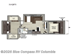 New 2026 Forest River Wildwood 31KQBTS available in Lexington, South Carolina