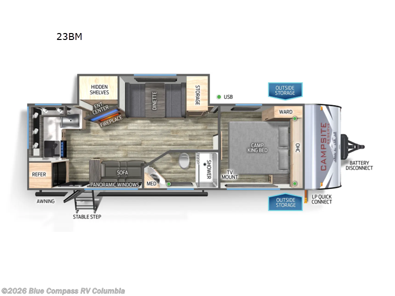 Used 2025 Forest River Campsite Reserve 23BM available in Lexington, South Carolina