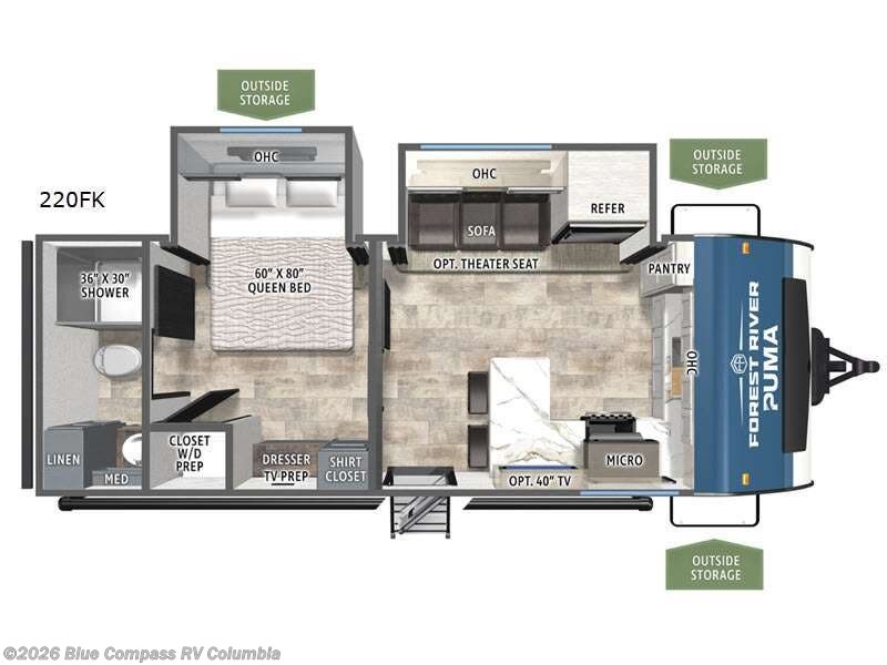 New 2026 Forest River Puma 220FK available in Lexington, South Carolina