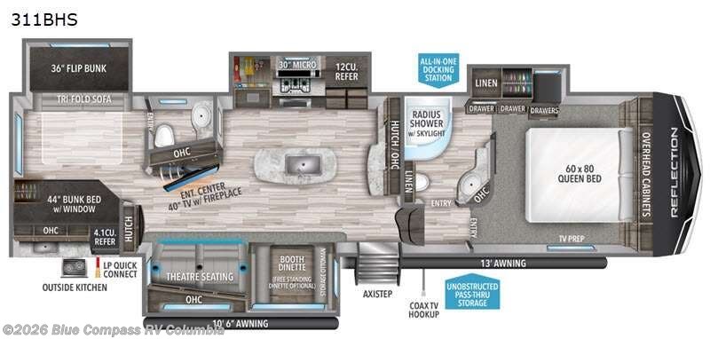 Used 2021 Grand Design Reflection 311BHS available in Lexington, South Carolina
