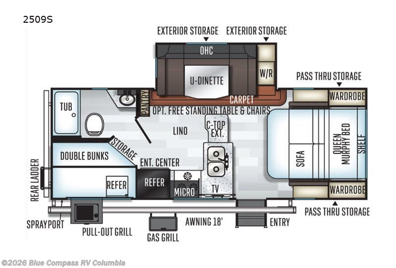 Used 2019  Forest River Rockwood Mini Lite 2509S by Forest River from Blue Compass RV Columbia in Lexington, SC