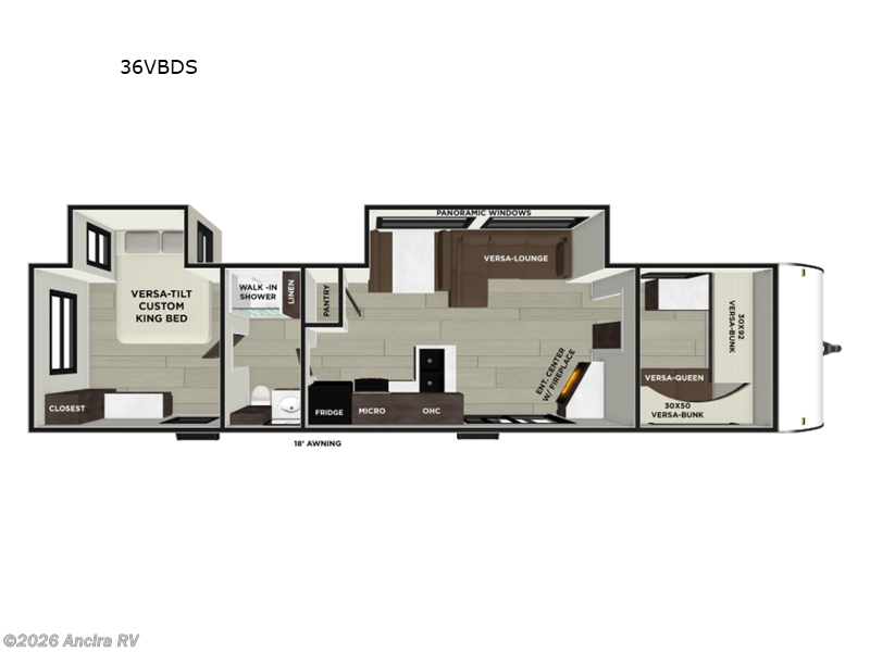 New 2026 Forest River Wildwood 36VBDS available in Boerne, Texas