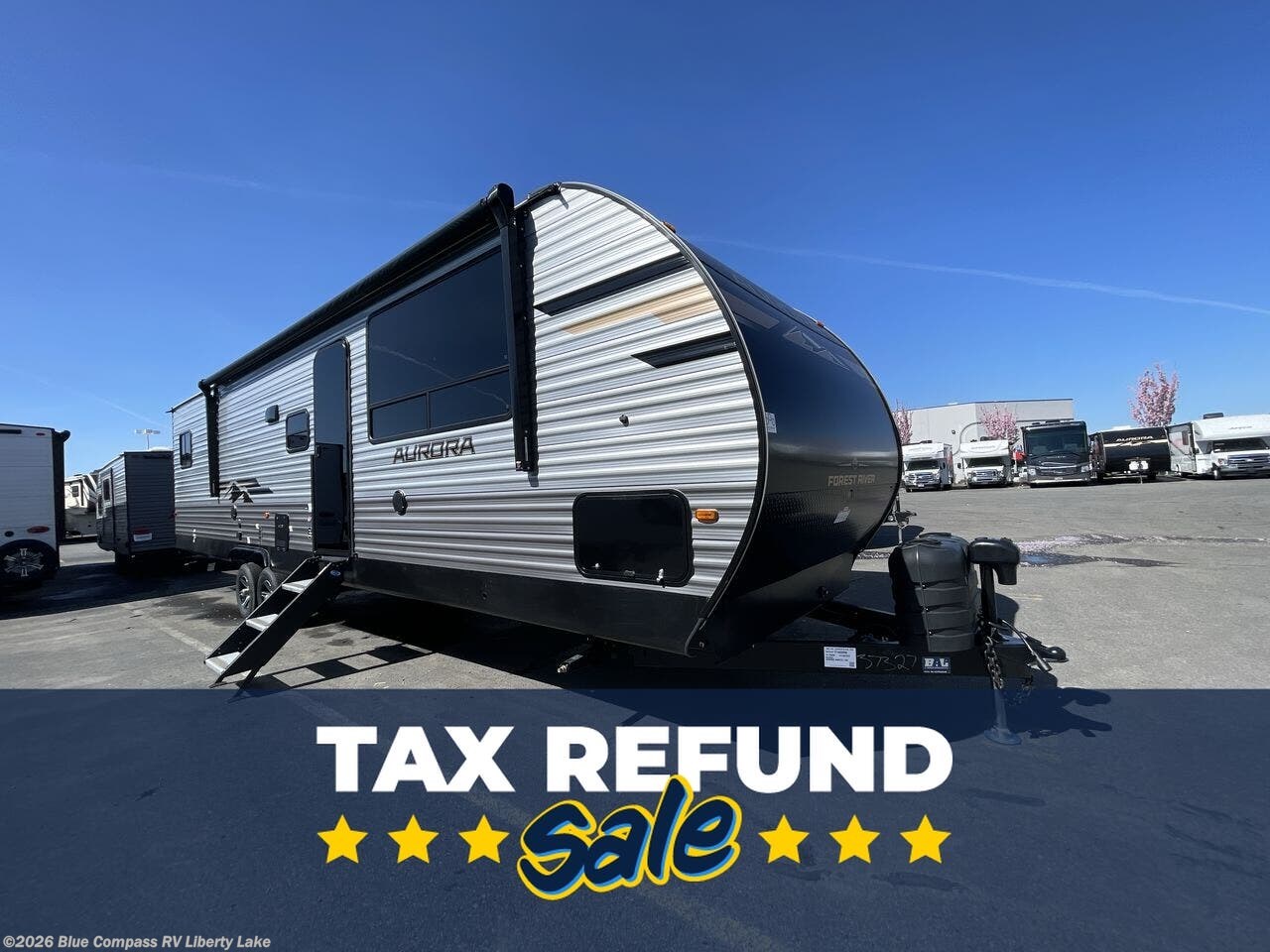 New 2026 Forest River Aurora 34BHTS (2 Queen Beds) available in Liberty Lake, Washington