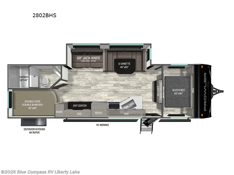 New 2027 Heartland Prowler 2802BHS available in Liberty Lake, Washington