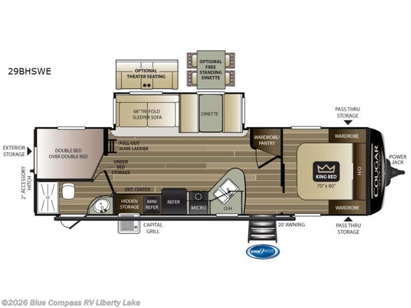 Used 2019 Keystone Cougar Half-Ton Series 29BHSWE available in Liberty Lake, Washington