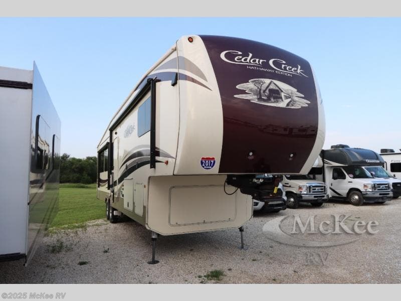 Used 2017 Forest River Cedar Creek Hathaway Edition 36CK2 available in Perry, Iowa
