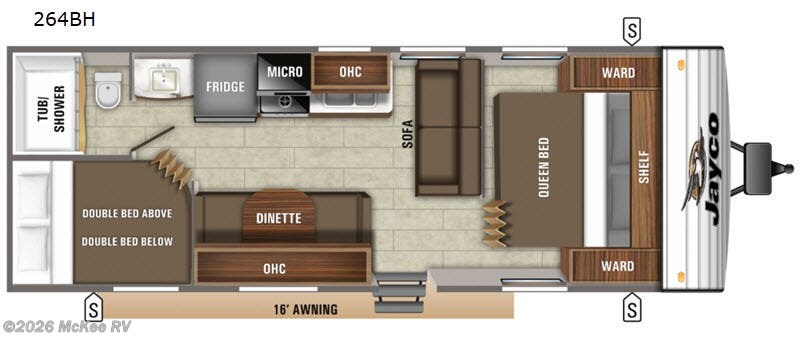 Used 2019 Jayco Jay Flight SLX 8 264BH available in Perry, Iowa
