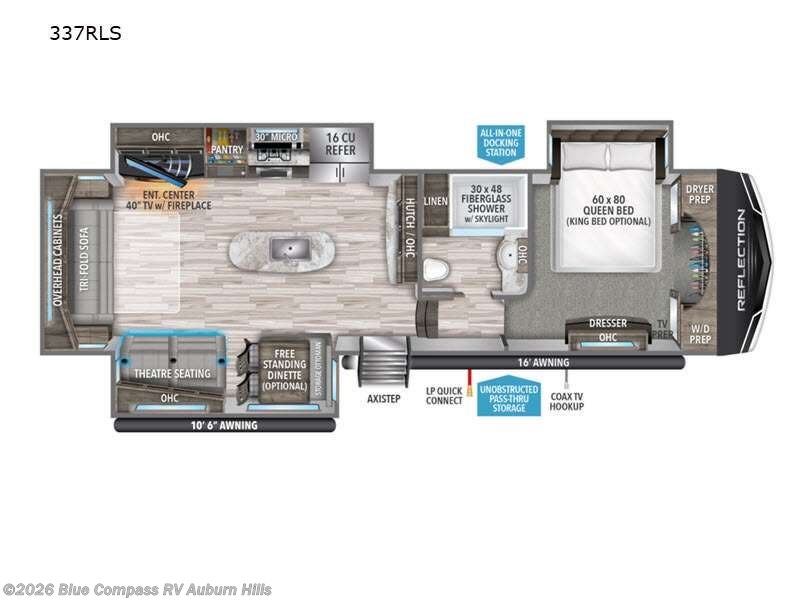 Used 2022 Grand Design Reflection 337RLS available in Auburn Hills, Michigan
