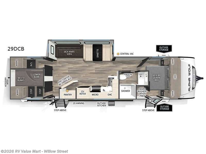 New 2026 Forest River Cherokee Alpha Wolf 29DCB available in Willow Street, Pennsylvania