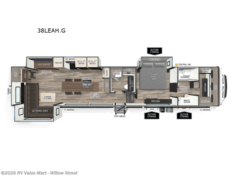New 2026 Forest River Cherokee Arctic Wolf 38LEAH.G available in Willow Street, Pennsylvania