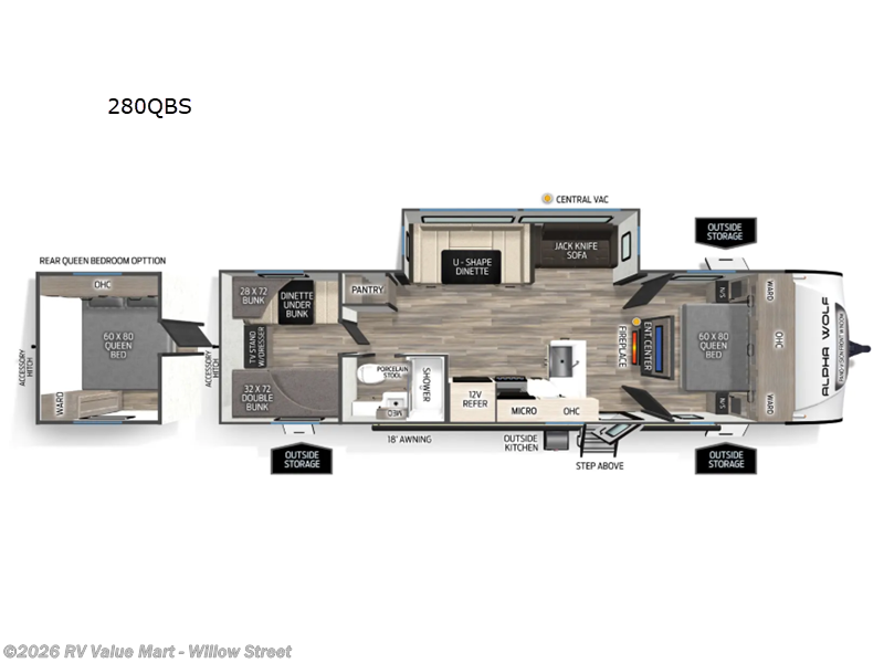 New 2026 Forest River Cherokee Alpha Wolf 280QBS available in Willow Street, Pennsylvania