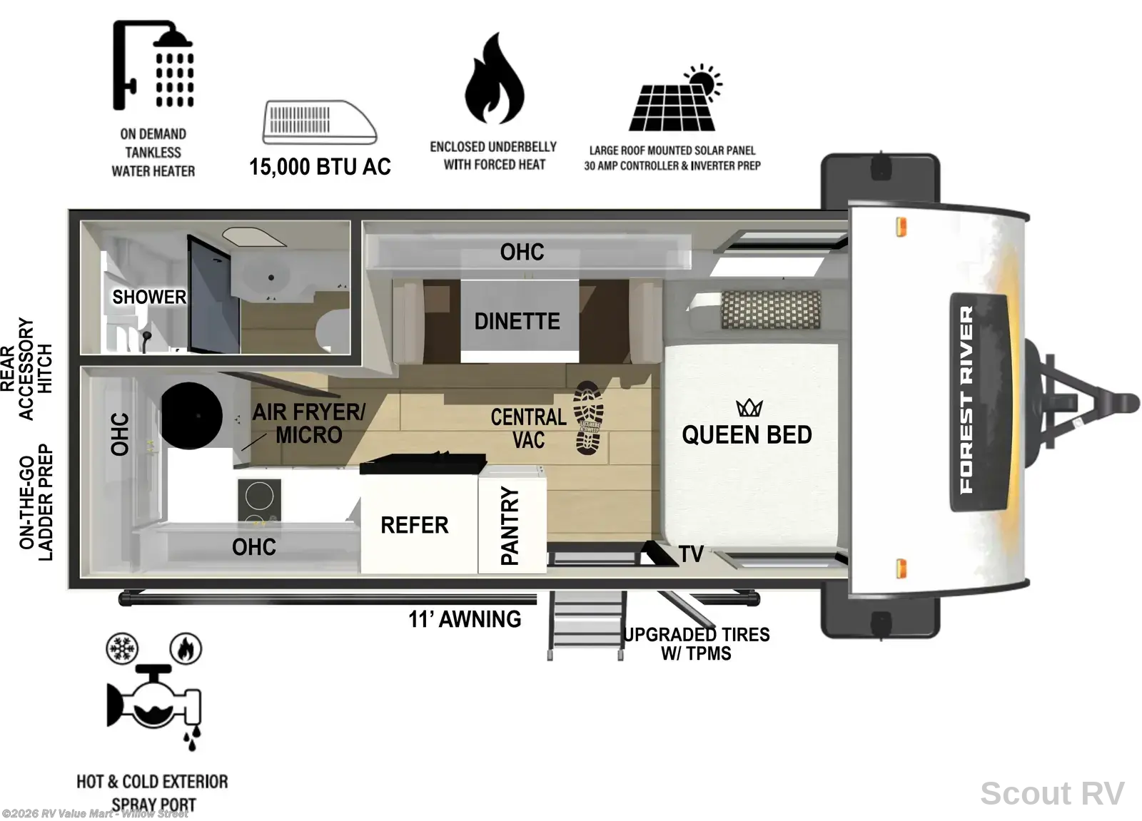 New 2027 Forest River R-Pod RP-194 available in Willow Street, Pennsylvania