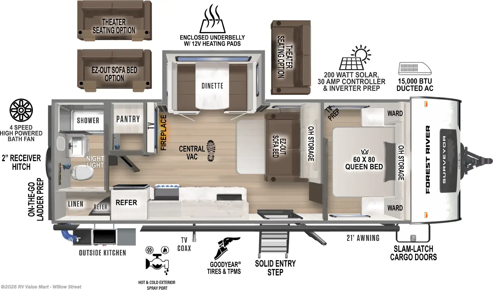New 2027 Forest River Surveyor 252RBLE available in Willow Street, Pennsylvania