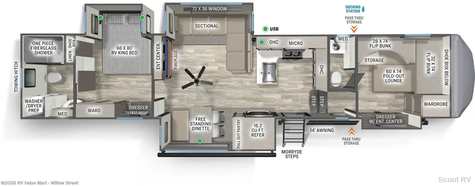 New 2027 Forest River Sierra 3710HBFB available in Willow Street, Pennsylvania