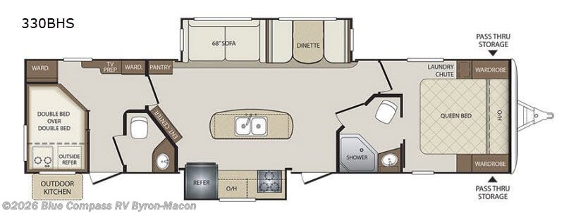 Used 2018 Keystone Bullet 330BHS available in Byron, Georgia
