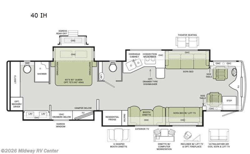 Used 2020 Tiffin Phaeton 40 IH available in Grand Rapids, Michigan