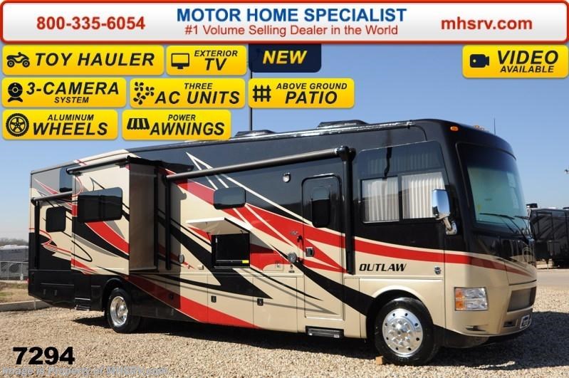 New 2014 Thor Motor Coach Outlaw 37MD Garage, 26K Chassis, 2 Slides, 5 TV, 3 A/Cs available in Alvarado, Texas