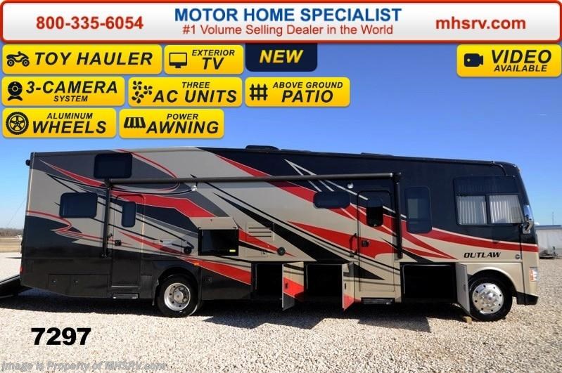 New 2014 Thor Motor Coach Outlaw 37LS Garage, 26K Chassis, Pwr. Bunk, 3 A/C, 4 TV available in Alvarado, Texas