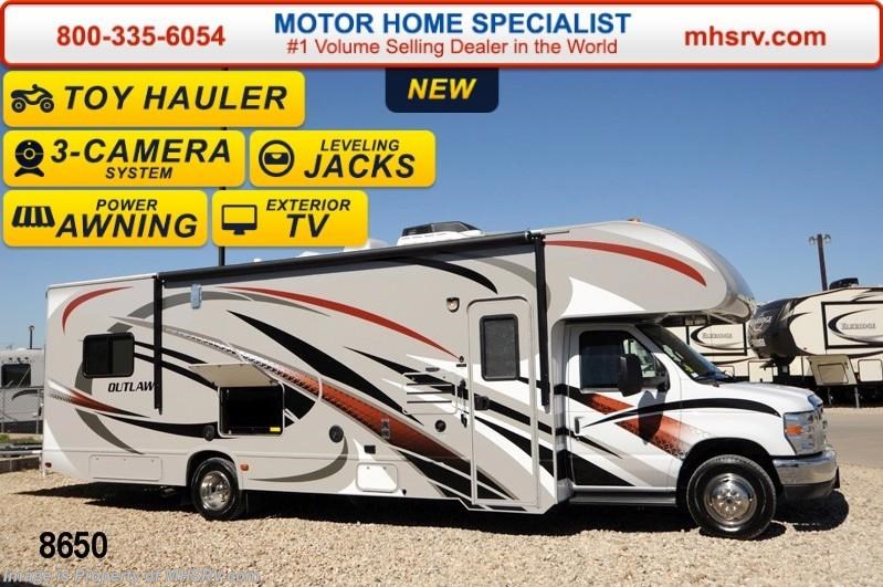 New 2014 Thor Motor Coach Outlaw 29H Toy Hauler W/Jacks, 2 A/C, 3 TV, Patio available in Alvarado, Texas