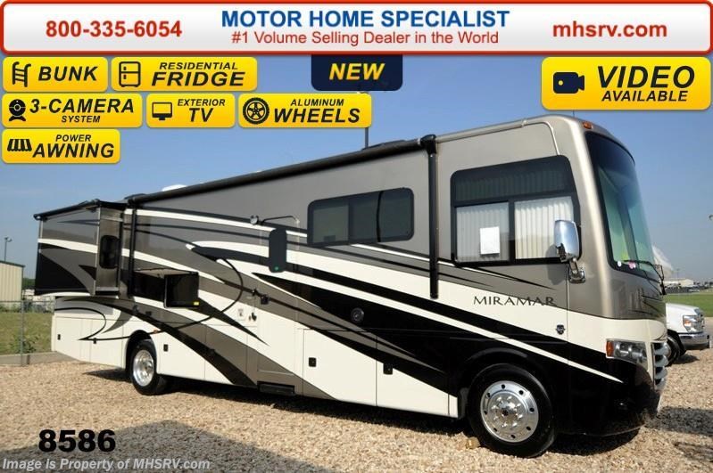 New 2015 Thor Motor Coach Miramar 34.3 Bunk House W/King, Pwr OH Bunk, 22K Chassis available in Alvarado, Texas