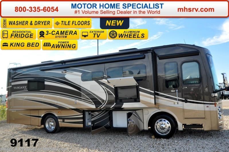 New 2015 Thor Motor Coach Tuscany XTE 34ST W/3 Slide Including FWS, King Bed, Stack W/D available in Alvarado, Texas