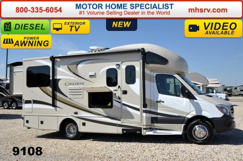 New 2015 Thor Motor Coach Chateau Citation Sprinter 24SR Diesel RV W/2 Slide, Ext TV, Dsl Gen available in Alvarado, Texas