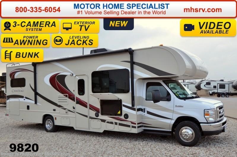 New 2015 Thor Motor Coach Chateau 31E Bunk House W/39" TV, Jacks, 3 Cam & 15K A/C available in Alvarado, Texas