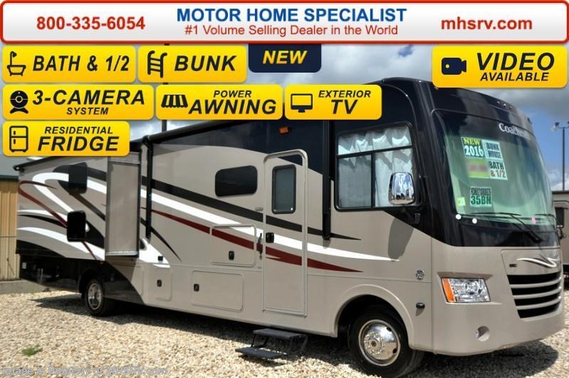 New 2016 Coachmen Mirada 35BH Bath & 1/2, Bunk Model W/Ext TV & Bunk TVs available in Alvarado, Texas
