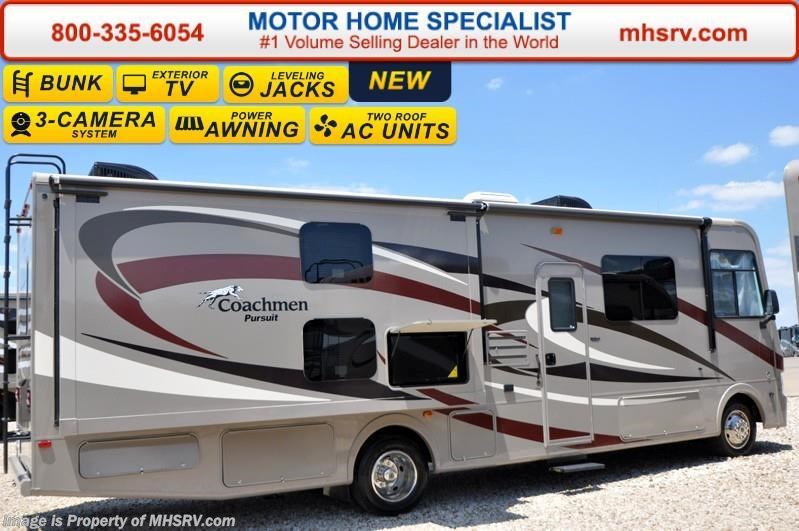 New 2016 Coachmen Pursuit 33BHP Bunks, Power Bunk, 2 Slide, 5 TV & 3 Cams available in Alvarado, Texas