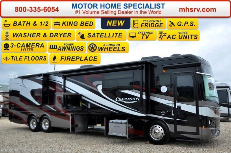 New 2016 Forest River Charleston 430RB Bath & 1/2 Tag Axle Luxury Diesel available in Alvarado, Texas