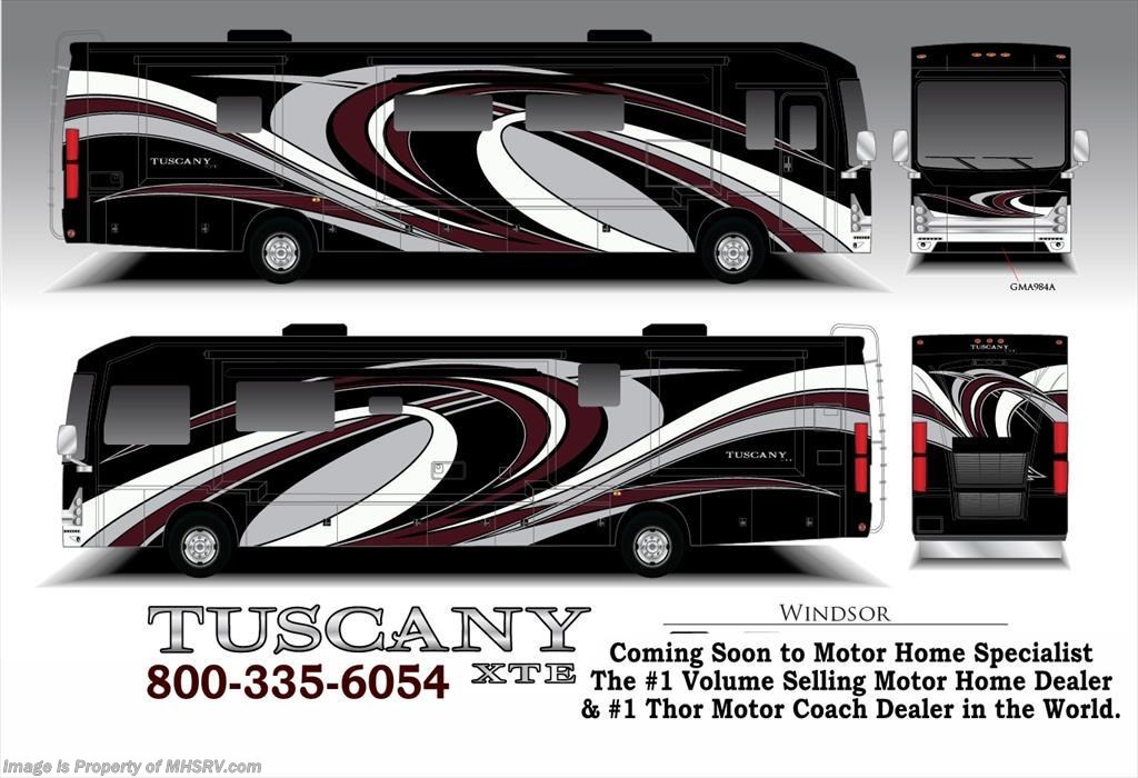 New 2016 Thor Motor Coach Tuscany XTE 36MQ W/4 Slides, King Bed, Stack W/D, 48" LED TV available in Alvarado, Texas