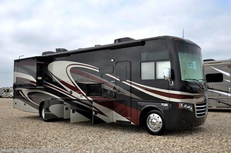 New 2017 Thor Motor Coach Miramar 34.1 Bath & 1/2, Fireplace, Theater Seats, Ext. TV available in Alvarado, Texas