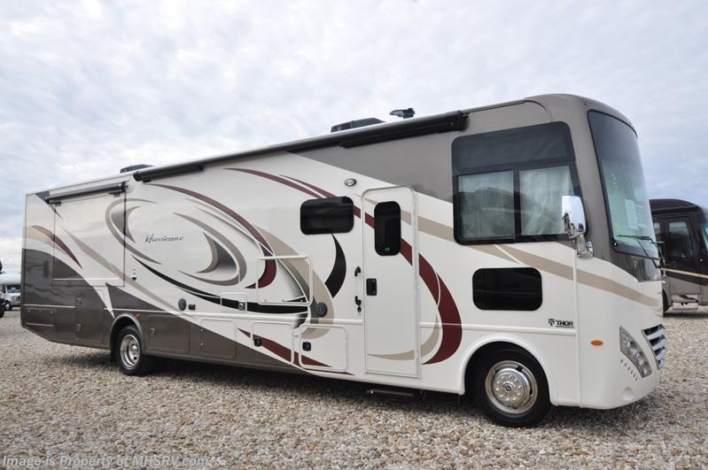 New 2017 Thor Motor Coach Hurricane 35M Bath & 1/2 RV for Sale W/King Bed available in Alvarado, Texas
